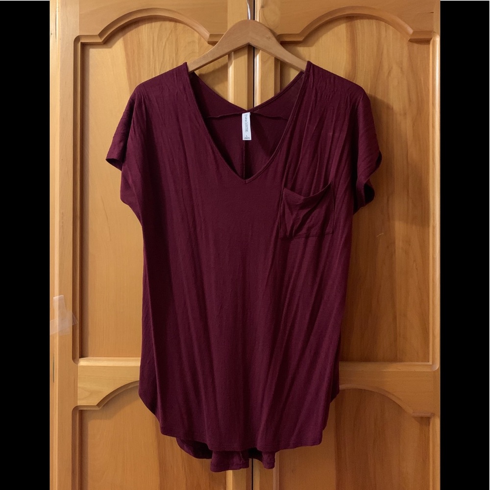 Maroon Short Sleeve Shirt
